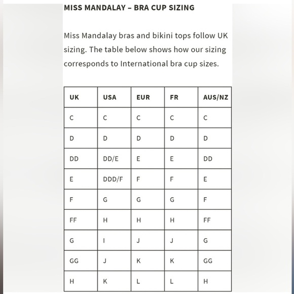 Miss Mandalay Red Icon Bikini Top 32G (32DDDD) - Picture 5 of 7